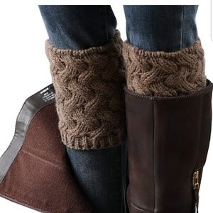 TAUPE BROWN SHORT BOOT WARMERS